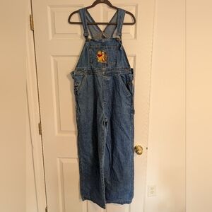 Vintage Winnie The Pooh Overalls Featuring Pooh And Tigger Women's Size Medium
